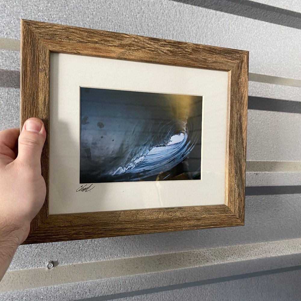 Custom 4x6 Wave Photo in 8x10 Frame by Myself